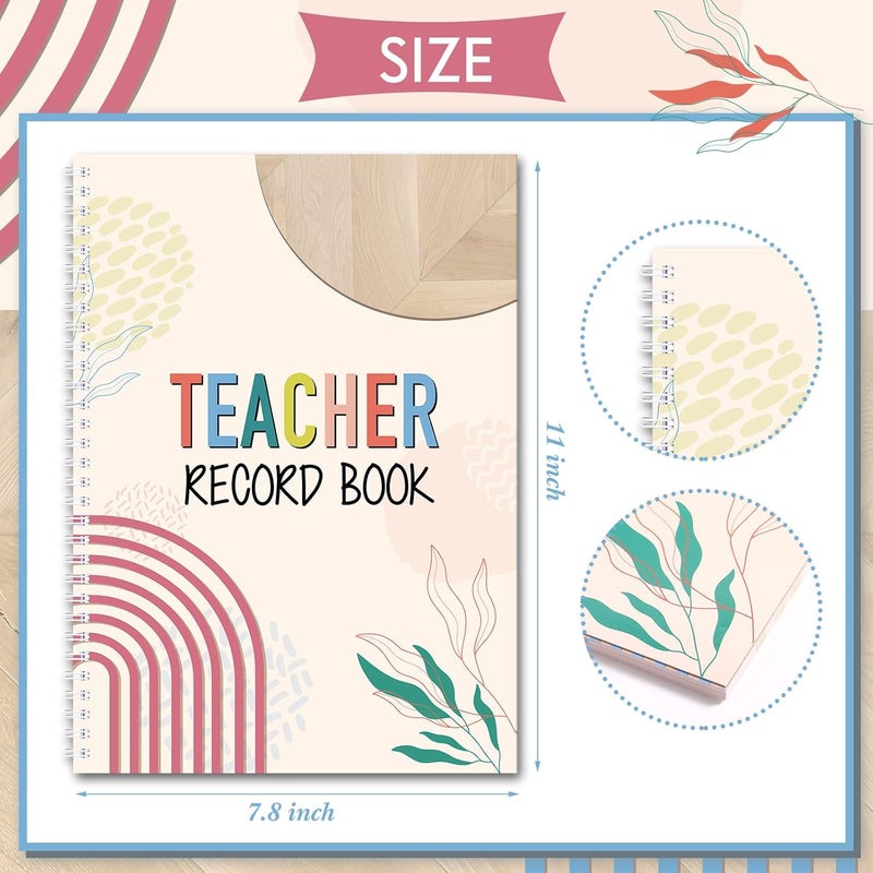 Fuyoooo Teacher Record Book Teacher Grade Books 2026-2027 Spiral Bound Record Planner 2026 Class Grade Book Office Favors for Classroom Attendance Decoration Double Sided(True to You) - Image 2